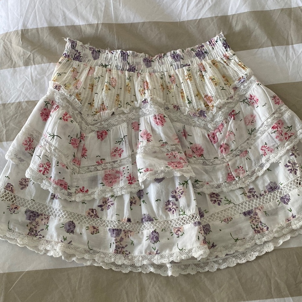 LoveShackFancy ruffle mini skirt